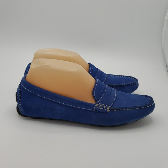 Mercanti Fiorentini Shoes - Mercanti Fiorentini blue suede loafers sz 7 Brazil